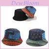 Vintage Fischerhut für Damen und Herren mit breiter Krempe, Sonnenschutz, Unisex-Sommeraccessoire