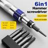6 in1 Hammer Screwdriver Set 1/1-inch Impact Drive Rusted Stuck Broken Fasteners Remover with Complete Specifications