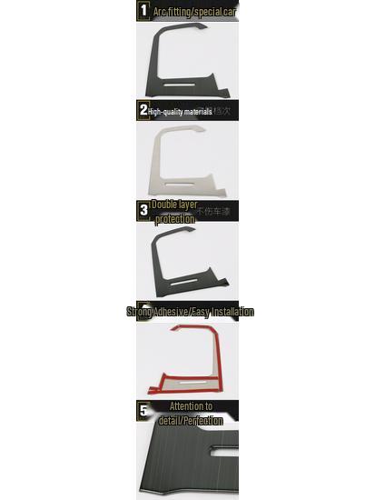 Schaltpanel Pailletten & Dekorationsrahmen für 19 Polo-Modelle: Gangposition, Getränkehalter, Mittelkonsolenzubehör