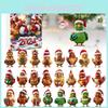 Christmas Advent Chicken Countdown Blind Box Mini Acrylic Pendant Decorative