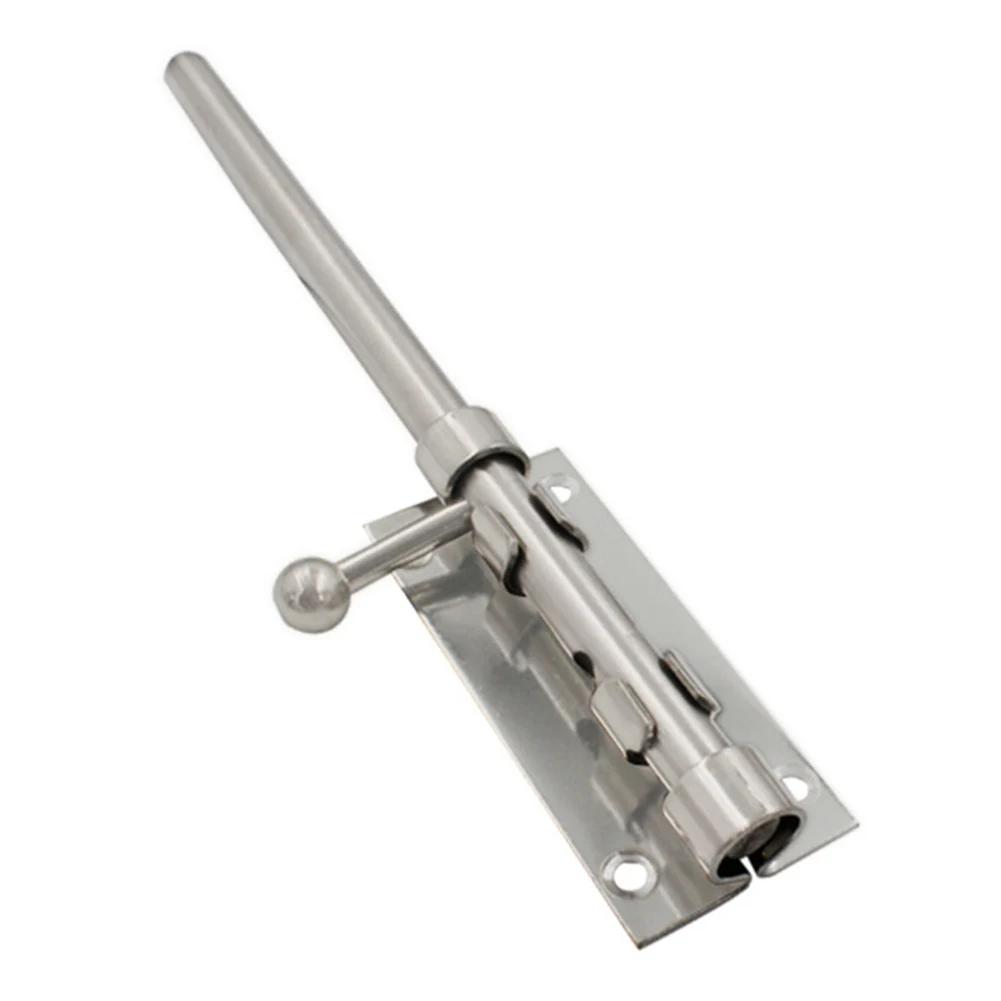 Chrome Door Latch Bathroom Door Lock DIY Installation 360° Installation Brushed Nickle Finish Extra Security For Bathroom