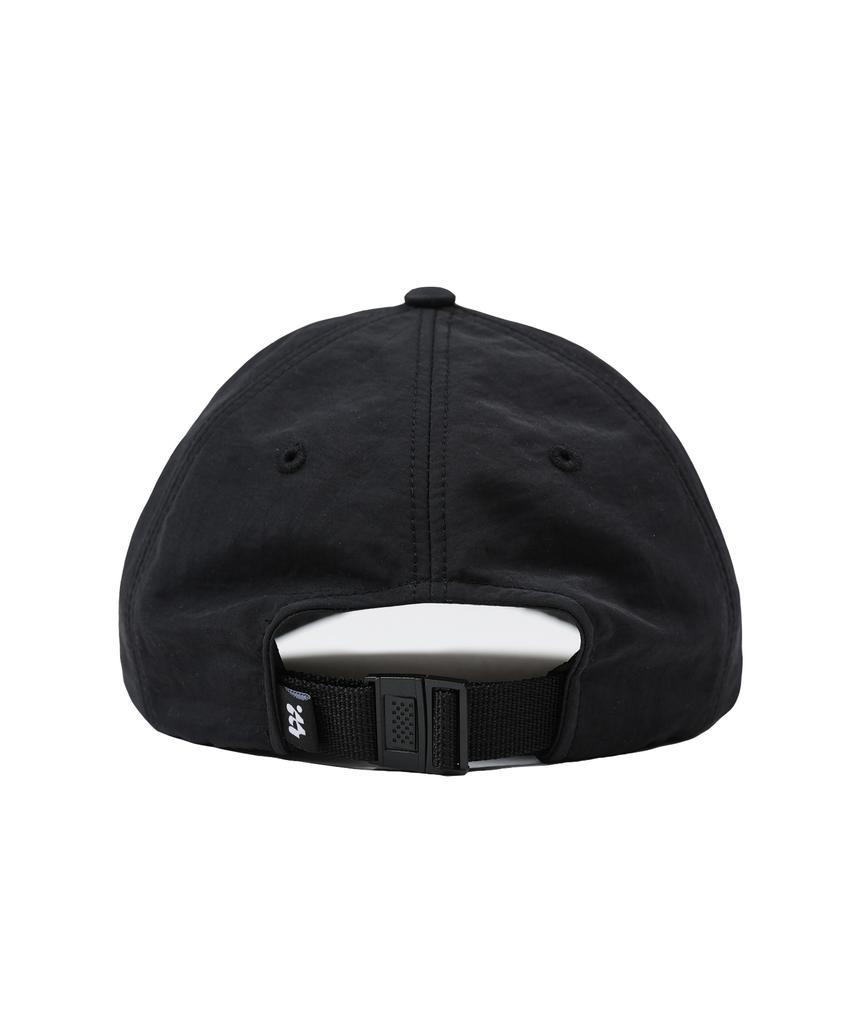 WHEN YOU MOVE Nylon Logo Embroidered Ball Cap Black