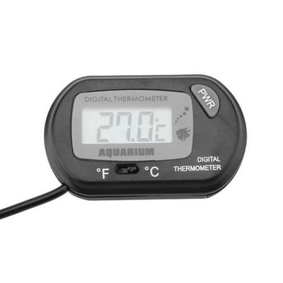 ESTINK Termómetro digital Termómetro Digital de Medidor de Temperatura de Tanque de acuario a 2 Colores Negro