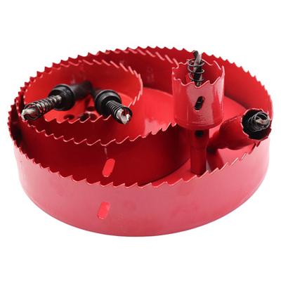 Zestaw wierteł koronowych HSS 16-80MM Bi-Metal do Stali Stopowej Nierdzewnej Tworzyw Drewna Narzędzia Ręczne