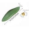 Boat Shape Zongzi Incense Holder Mini with Zongzi Leaf Base Incense Stick Burner Zen Style Traditional Aromatherapy Ornament