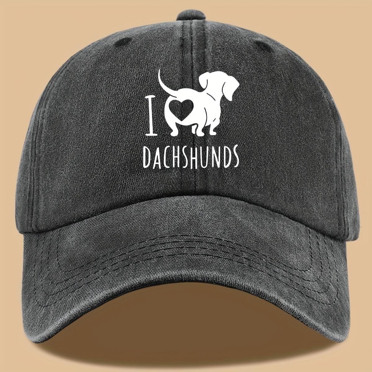 

Я люблю бейсболку с принтом таксы и текстовым узором, подарок для любителей собак, кепка с утиным козырьком для активного отдыха и походов