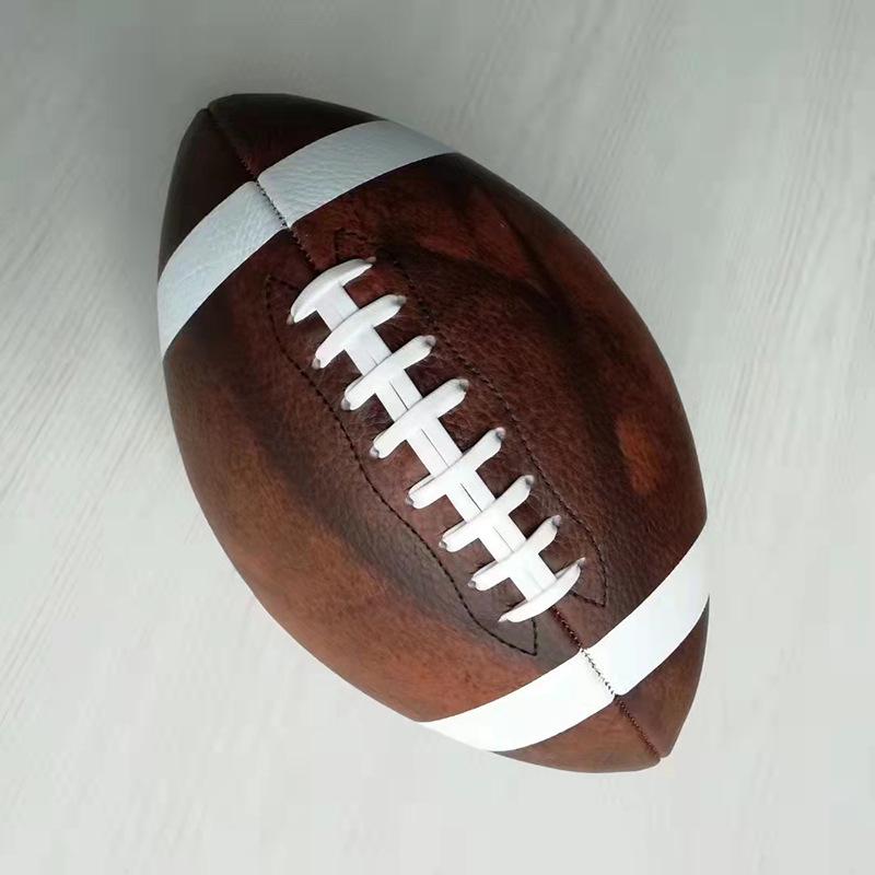 Rugbyball im amerikanischen Stil aus PVC/PU: Größe 3/6/9 für Kinder, Jugendliche & Erwachsene - Ideal für Vintage-Wettkämpfe & Training