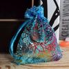 50pcs Elegant Jewelry Gift Bags Closure Golden Floral Design Mesh Pouches Candy Party Favors Organza Gift Bags with Drawstring