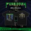 Forbidden 40 Years of Evil  T-shirt Men Women Heavy Metal Death Rock Band Printed Cotton Oversized Short Sleeved Streetwear Y2k Female Male Clothing