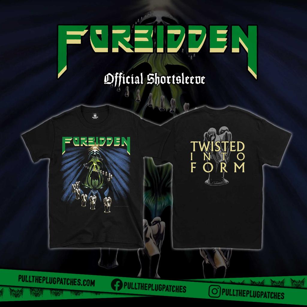 Forbidden 40 Years of Evil T-shirt Men Women Heavy Metal Death Rock Band Printed Cotton Oversized Short Sleeved Streetwear Y2k Female Male Clothing