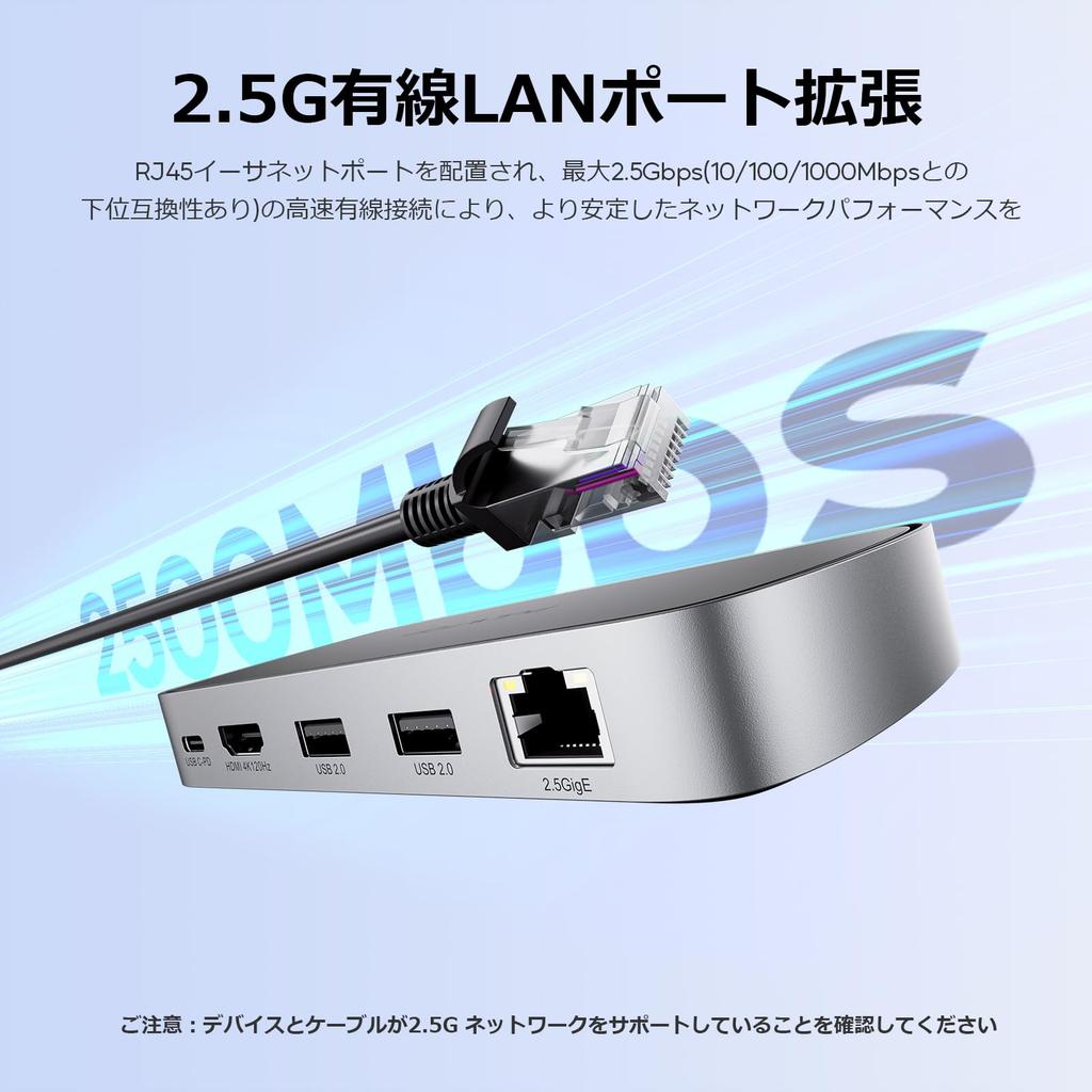 PULWTOP 10 w 1 Mała Stacja Dokująca USB C Dock PC Nie 1 x HDMI 4K 8K 2 x USB do Hosta Wyjście PD 100W Kompatybilna z Windows (W zestawie adapter) @120Hz/