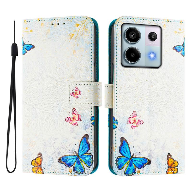 Luxury Flip Leather Case For Redmi Note 13 5G Flip Cover On For Xiaomi Redmi Note13 Pro Plus 5G Wallet Bags Flower Cases Shell