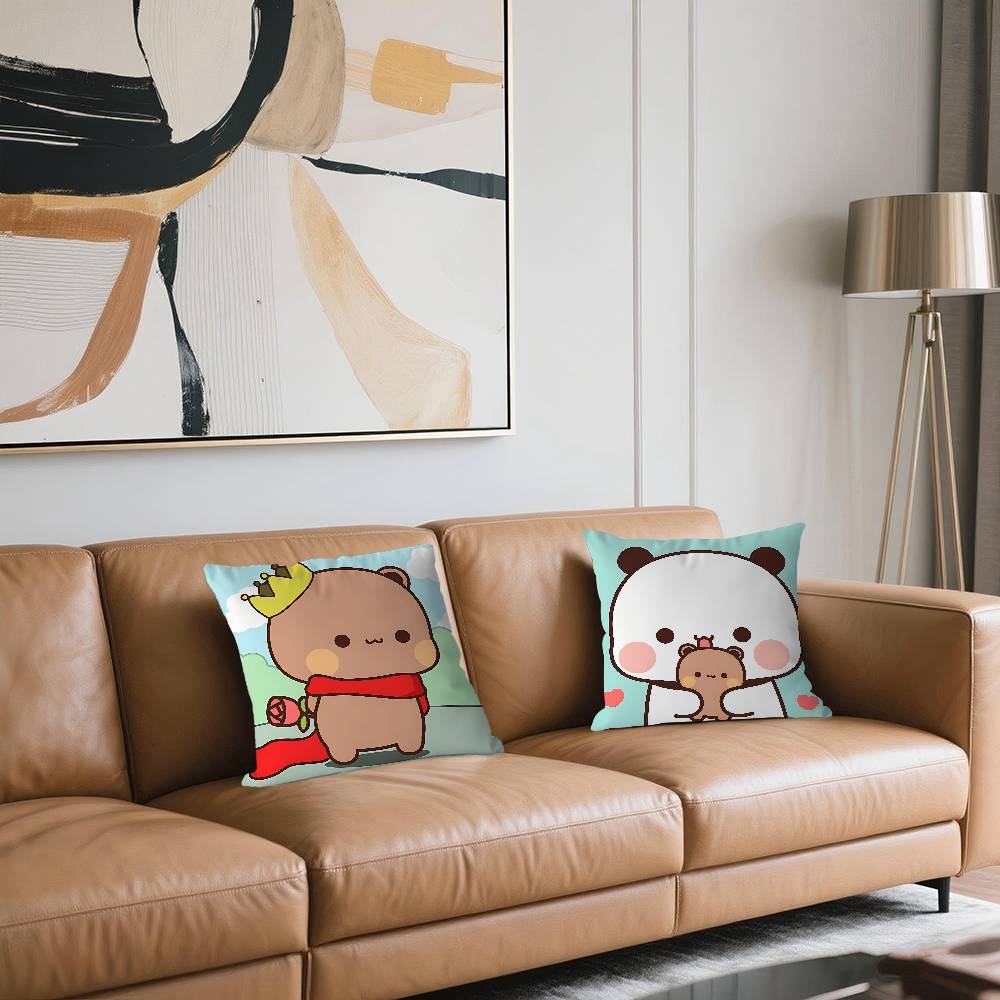Cartoon B-Bubu Dudu Office Cushion Pillowcase Car Cushion Cover45X45CM Lumbar Pillowcase Sofa Pillowcover