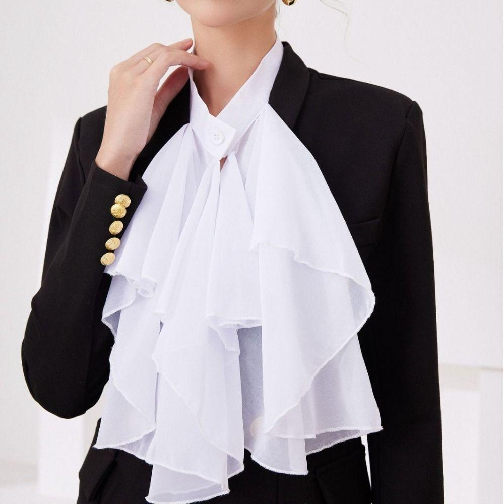 Detachable Lace Collar Vintage Elizabethan Neck Ruff Cameo Ruffled Collar  Historical Reenactment