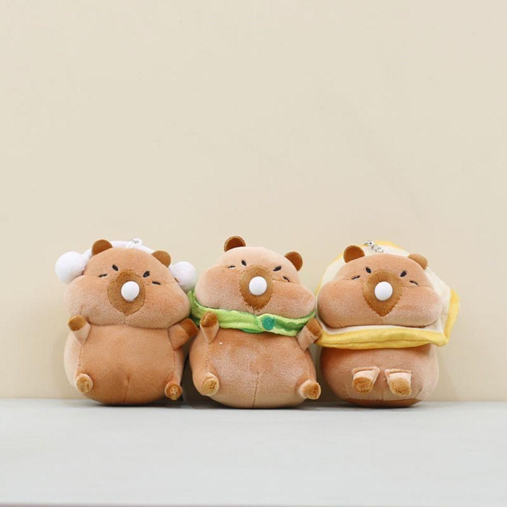 Bubble Capybara Plush Keyring Watermelon Capybara Plushie Doll Capybara Plush Pendant  Girls