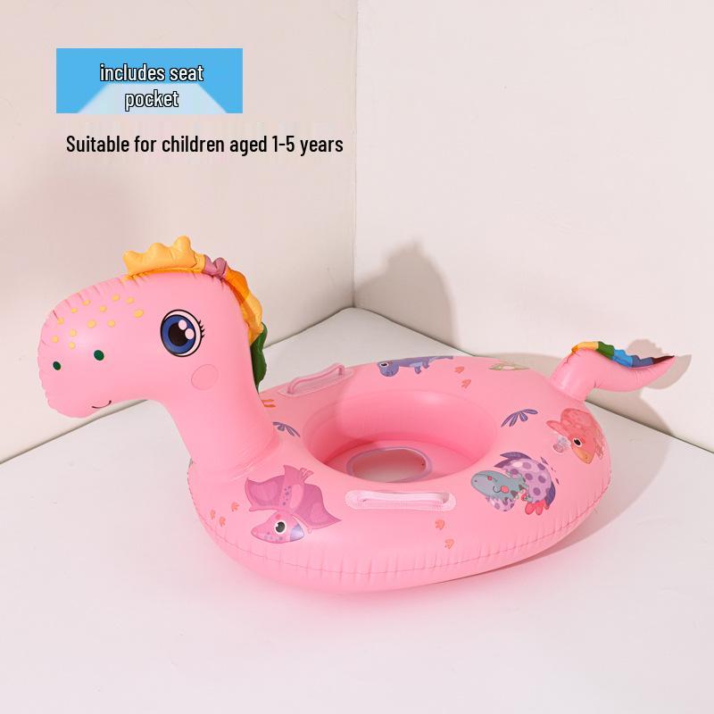 Cartoon Steering Wheel Baby Swimming Seat Ring: Anti-Rollover Underarm Float for Infants and Toddlers