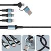 3 In 2 Fast Charging Cord for Iphone Samsung Huawei Micro Usb Type C Charger Cable 1.2M Multi Usb Port Multiple Usb Charging Cor
