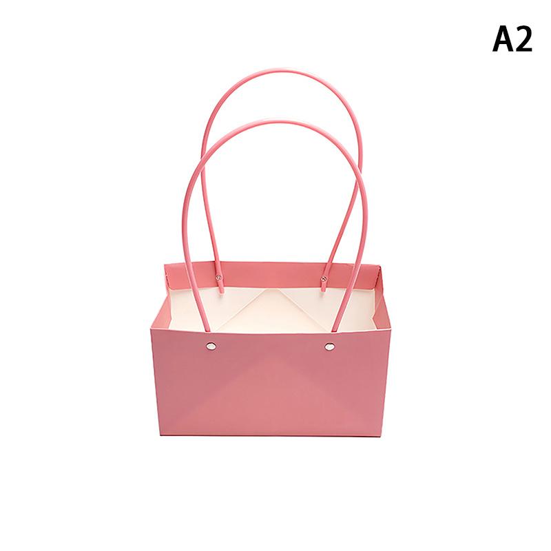 Portable Flower Packaging Box Wedding Decoration Gift Bag Handbag Valentine's Day Birthday Party Decor DIY Bouquet Packaging