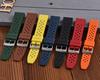20mm/22mm Honeycomb Pattern FKM Rubber Watch Band Quick Release Spring Bars For Seiko SRP775Sweatproof Durable Replacement Strap