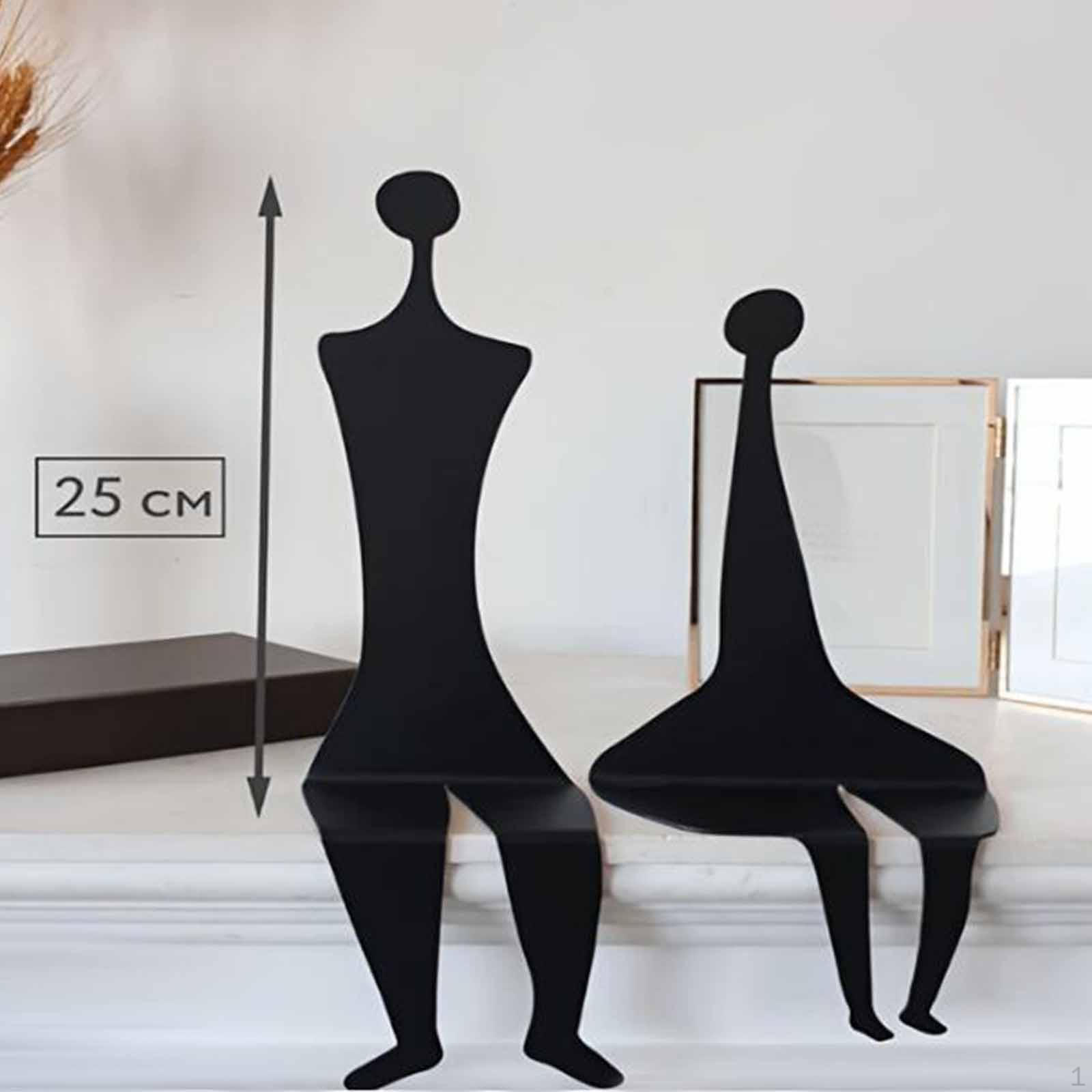 

2x Bookshelf Decor Unique Heavy Duty Birthday Gift Simply Sculpture Housewarming Indoor Living Room