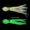 21g/11cm Reusable Squid Bait Attractive Far Throwing Distance Convenient Carrying Double Hooks Artificial