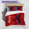 3pcs Spider Man5 Cover Set - Personalized Name, HD Printed Bedding with 1 Cover and 2 Pillowcases - Perfect for Home Decor, Easy Care