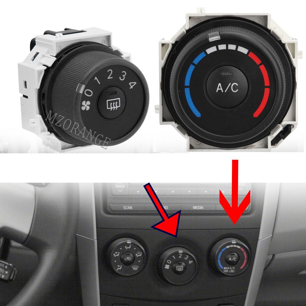 

Панель кондиционера для Toyota Corolla/Matrix 2009 2010 2011 2012 2013 Ручка переключателя скорости ветра с подогревом управления