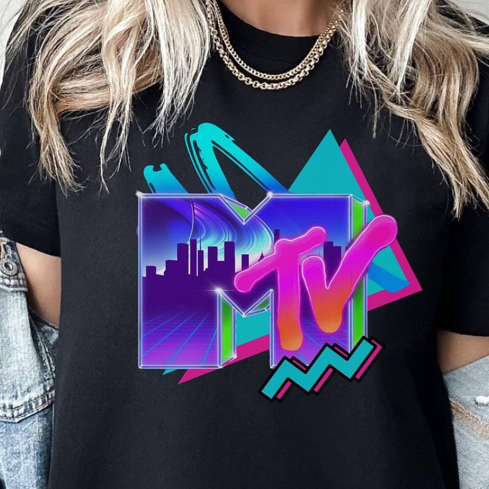 MTV T shirt Tshirt T-shirt Tee Vintage Aesthetic Shirt M TV Music Television Unisex T-Shirt