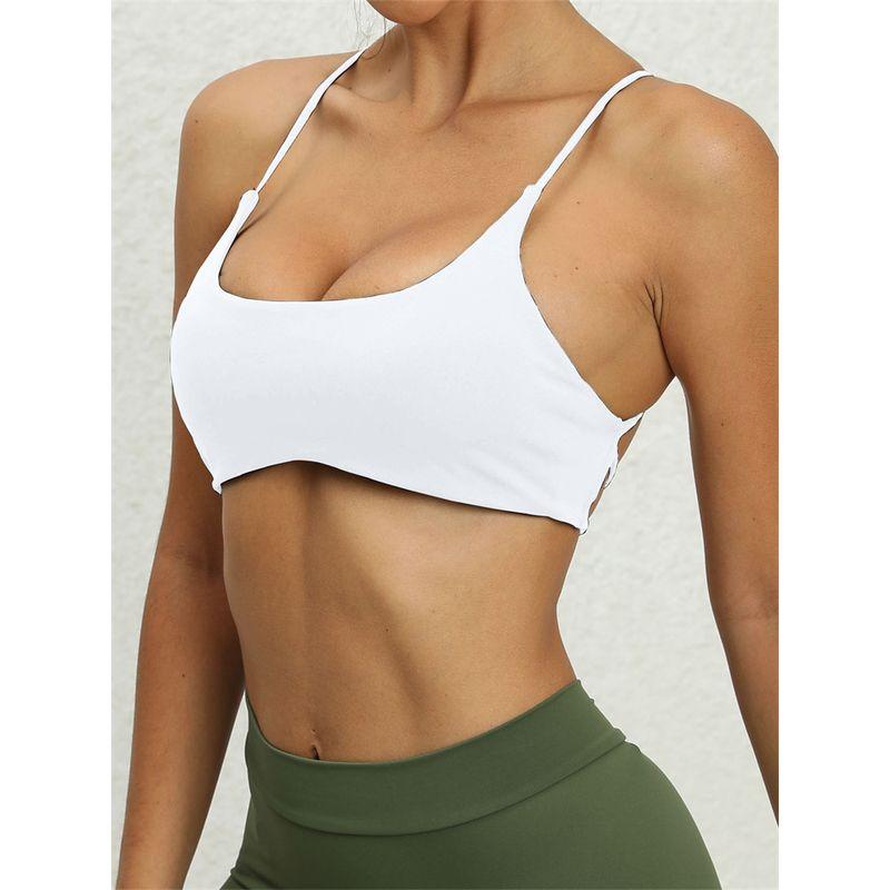 New Quick-Drying Breathable Fashion Nude Feel Yoga Bra Running Exercise Underwear Beauty Back Fitness Tops High Elastic Bubble Wrap