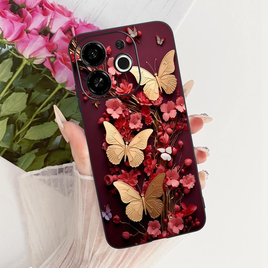 For Tecno Pop 9 5G Case KL4 New Luxury Painted Cover For Tecno Spark 30C 5G KL8H Soft Silicone Case For Tecno Spark 30 5G Fundas
