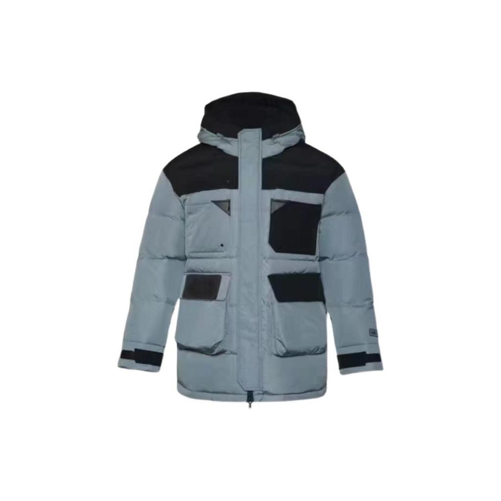 Li Ning X Star Wars Color Block Loose Casual Down Jacket Men Outerwear Blue AYMR209-2