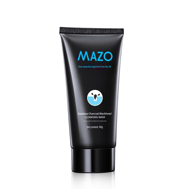 Czarna maseczka oczyszczająca z węglem bambusowym do usuwania zaskórników dla mężczyzn i kobiet - Oczyszcza pory, nawilża i odżywia skórę.