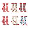 Unisex Novelty Cotton Knit Santa Claus Christmas Socks Man Woman Lady Santa Stockings
