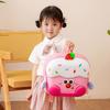Cute Cake Strawberry Cartoon Children Girls Backpack For School And Outing Use