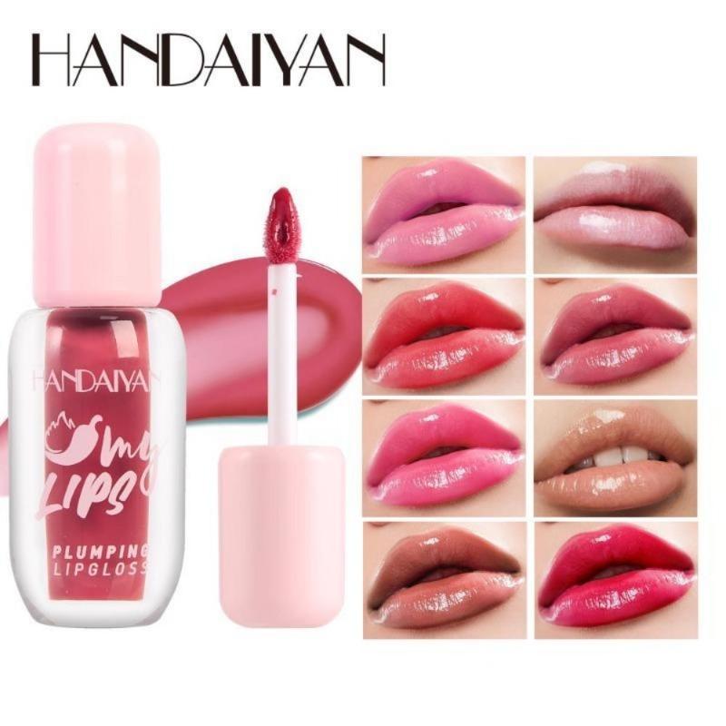 Water-gloss Mirror Lip Glaze, Plump Lips, Pearlescent Lip Gloss, Handaiyan Long-lasting Moisturizing and Moisturizing Lip Dye