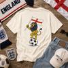 England Lion Soccer T-shirt | England Flag Football Supporter Tee