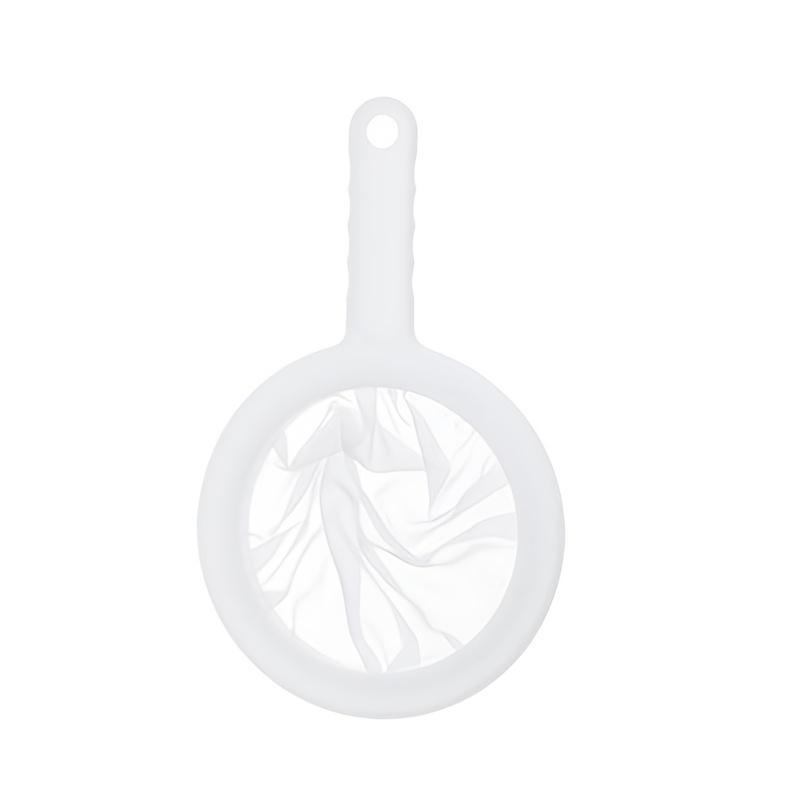 1pc Ultra-fine Mesh Strainer Kitchen Nylon Mesh Filter Spoon For Suitable For Soy Milk Coffee Milk Yogurt, 100/200/400 Mesh