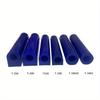 6PCS Blue Wax Ring Tubes for Jewelry Casting DIY Ring Molds Carving Wax Tools Craft Making Wax Hole Round Tubes