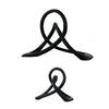 Modern Black White Twisted Resin Decoration Items Home Livingroom Table Sculpture Ornaments Study Office Desk Statue Accessories