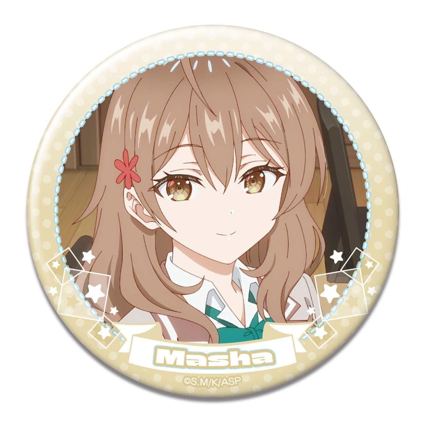 TV Anime [My Neighbor, Arya, Sometimes Whispers in Russian] Can Badge Masha C KBAN-R004-m23