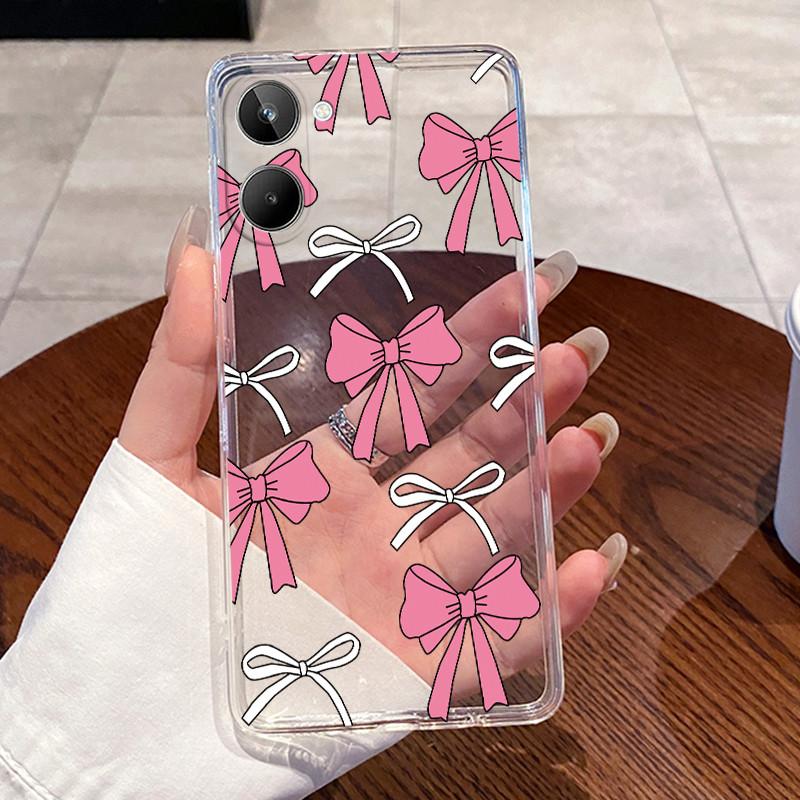 For Realme 10 4G Case RMX3630 Clear Luxury Cute Love Heart Rabbit Funny Soft Silicone Back Cover For Realme 10 Phone Case Bumper