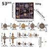 Christmas Tree Ornaments Set 53 Pieces Party Decorations Festive Ball Set Christmas Tree Decorations For Home Decor Party Indoor