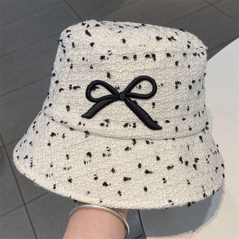Printemps et Automne Nouveau Chapeau Bassin Femme Nœud Chapeau Bob Décontracté Chapeau Pare-soleil d'Extérieur