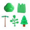 Mini Building Block Toy Tree Cactus Leaf Flower Bush Greenery Plants Building Brick Replacement Compatible with Classic Blocks Brick Builders