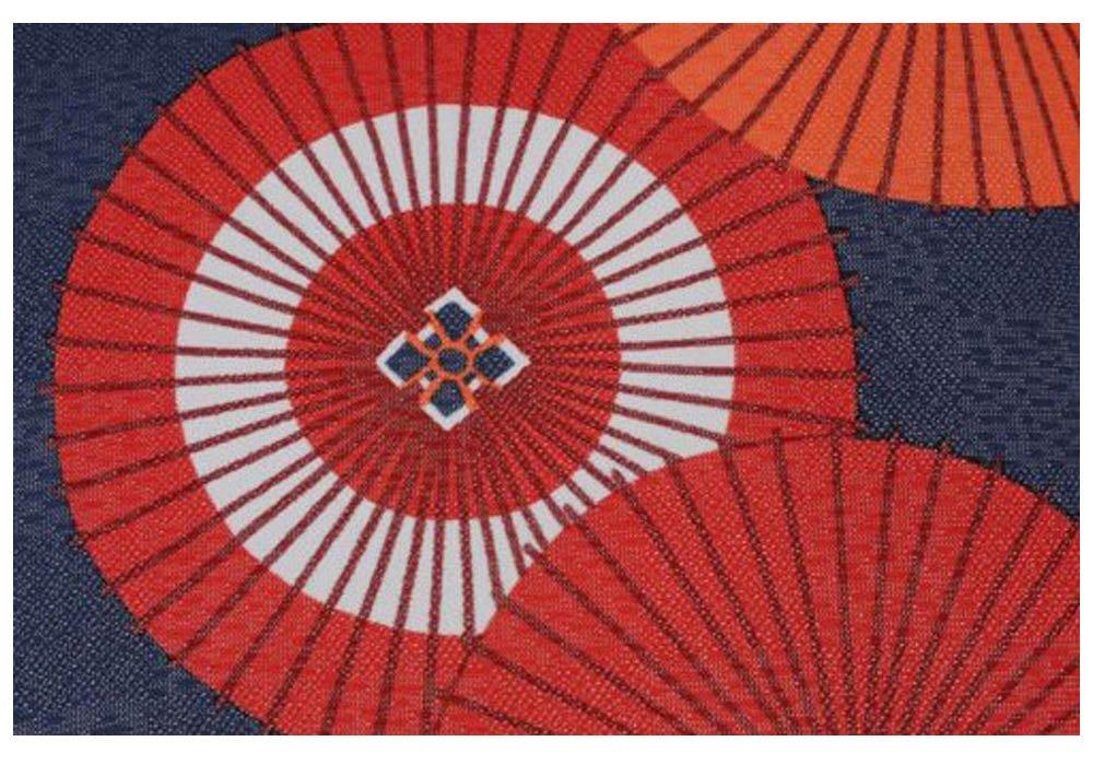 Narumikk Noren Curtain with 150cm Parasols, Long, 10-080