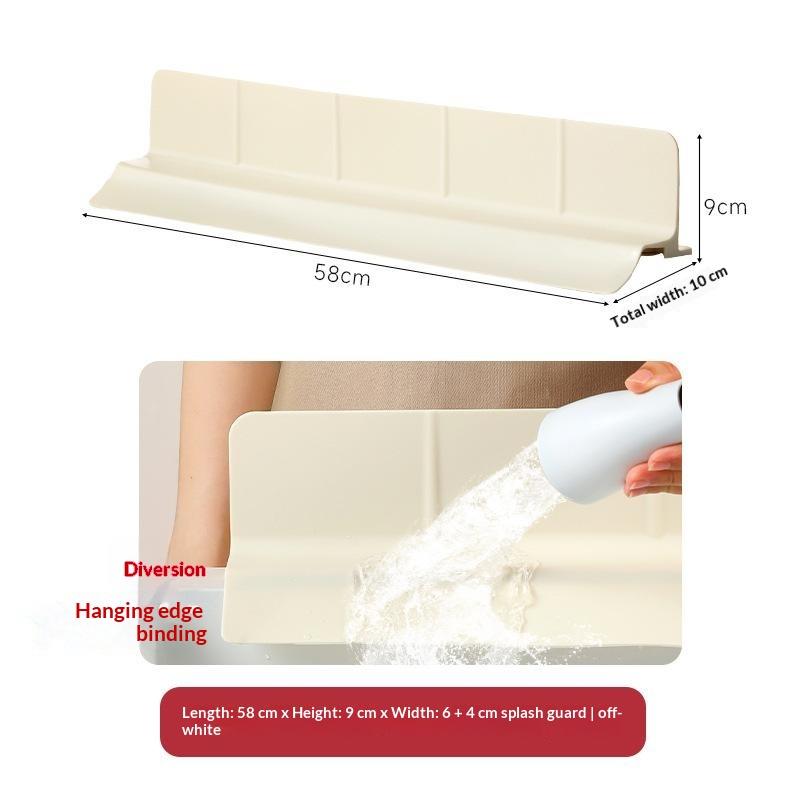 Multiple Purpose Elastomer Water Dam Guard Flexible Seal Ribbon For Kitchen Bathroom Sink Unequipped Required