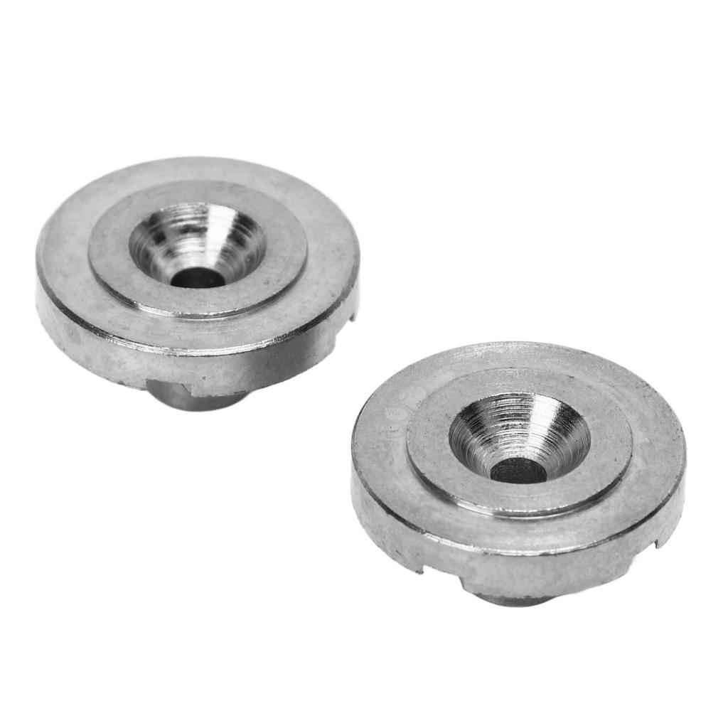 2Pcs Guitar Strap Lock Flat Round Head Metal Button Retainer Straplock Accessory for Bass