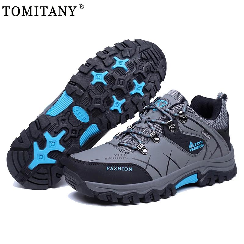 Outdoor New Waterproof Hiking Boots Men Trekking Walking Climbing Shoes Tactical Combat Army Boots Hunting Men Work Safety Shoes