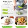 22-Piece Kitchen Vegetable Cutter, Slicer, Grater, and Dicer Set