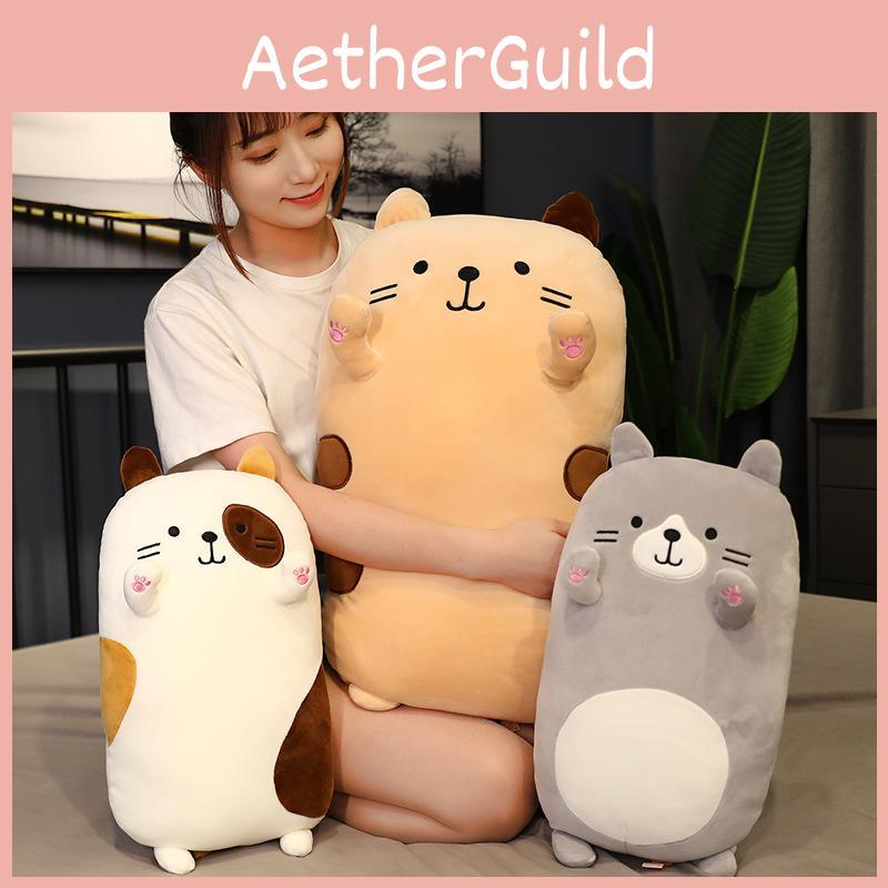 Cat Plush Cartoon Toy Cute Girl Bed Sleep Leg Clamping Doll Cushion Holiday Gift